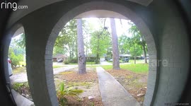 Home Break-In Attempt Caught On Doorbell Camera