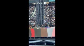 Enthusiastic fan spots Pharrell Williams at Beyoncé concert and thanks him for Sweetener album