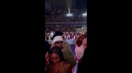 Megan thee stallion and jay vibing to beyonce in her concert in paris