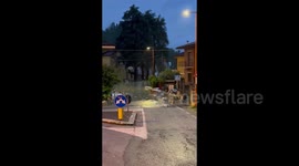 Flooded streets of Submerged City, Italy