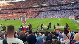 Giant cup wheeled out- EFL Playoff final. Cov vs Luton