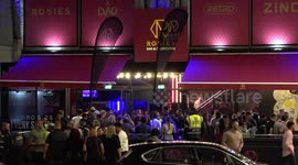 Revellers continue Spring Bank Holiday celebrations into Saturday night in Birmingham, England