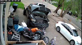 Motorcycle Maintenance Leads to Multi-Car Fire