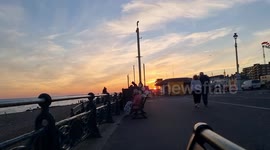 Brighton Beach sunset