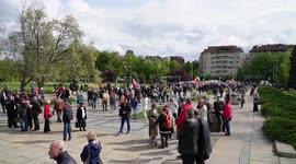 Protest against immortal march in Bulgaria, Sofia
