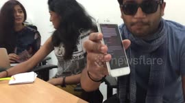 Friends sing and beatbox over Siri