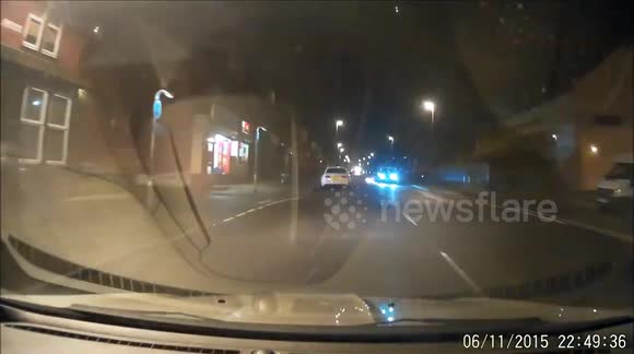 Fireworks been thrown under moving cars filmed in Beeston Leeds