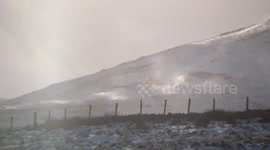 Spectacular Blowing Snow On Sperrin Mountains - Jan 30th 2016