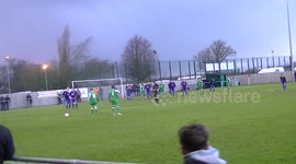 Is this the worse free-kick in history? Taken by Eric Odhiambo playing for Kidlington FC in the 5th Round of the FA Vase on Saturday 30th January 2016.