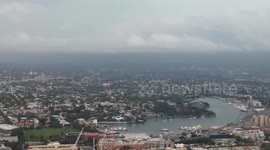 Powerful lightning storm in Sydney, Australia