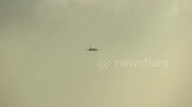 Storm Henry - struggles in high wind at Leeds Bradford Airport