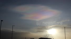 Extremely Rare Mother of Pearl Clouds Over N. Ireland! - Feb 2nd 2016