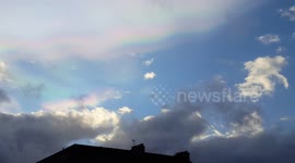 Nacreous clouds over Glasgow Scotland 1/02/16