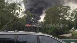 Truck explosion in Queensland, Australia