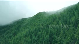 Stunning drone footage over Vancouver Island, Canada