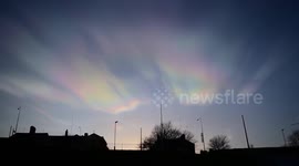 Nacreous clouds tonight at Cleethorpes  (2 February 2016)