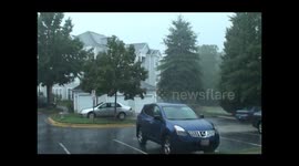 Torrential Rain In Montgomery Village, Maryland - September 8, 2012