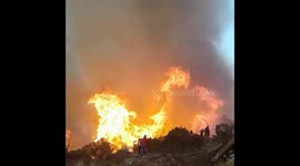 Major forest fires in Bogota, Colombia