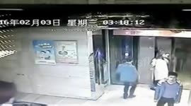 Man falls into elevator shaft after kicking door open