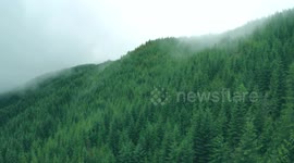 Stunning drone footage over Vancouver Island, Canada