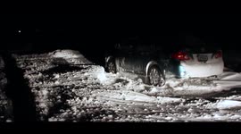 Cars Stranded in South Dakota