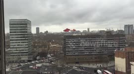 Air ambulance lands after woman killed by lorry in South London