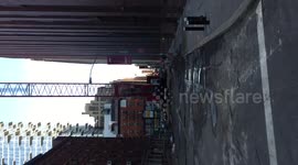 See huge NYC crane before it collapsed