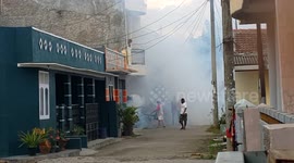 Anti-mosquito fogging, Jawa, Indonesia