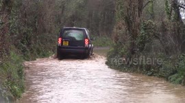Floods and stormy conditions in Cornwall ahead of Storm Imogen