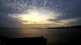 Rare Nacreous Rainbow Clouds Yorkshire Coast Part 1 Long version