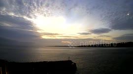 Rare Nacreous Rainbow Clouds Yorkshire Coast Highlights 1/2 01/02/16