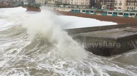 Storm Imogen hits Brighton beach