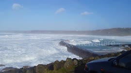 Storms batter Sennen cove