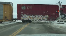 Graffiti On A Train