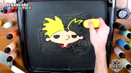 Artists create pancake tribute dedicated to '90s cartoon icons