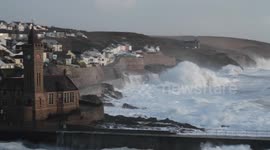 Storm Imogen - at Porthleven