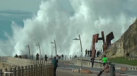 Storm in Basque Country Big Waves XXl -Temporal en el Pais Vasco Olas XXL