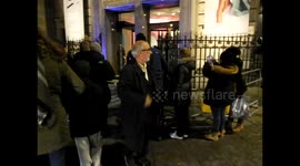 Alan Yentob leaves the private view of the Vogue at a hundred exhibition
