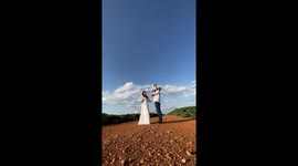 Brazillian couple reveal their baby's gender with help of a PLANE