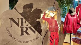 Classic Japanese Anime EVA x Niko Joint Flash Store Opening in Shanghai, China