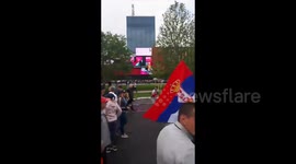 Pro-Government Protests Take Place In Belgrade, Serbia