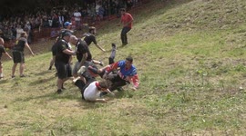 US and Swiss competitors among daredevils at Gloucestershire Cheese Rolling 2023