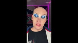 Beauty influencer does his take on the viral *Glitter Foundation Trend*