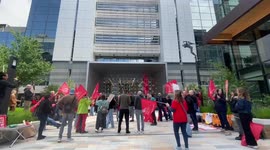 Workers at the homelessness charity St Mungo’s go on strike
