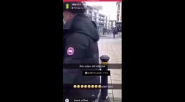 Road man hurts innocent school kid out in public while the school kids friends watch him get hurt