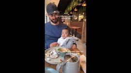 'He's listening to the tea': Baby goes viral giving serious SIDE EYE in hilarious video