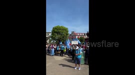 Disneyland cast goes on strike in Paris, France