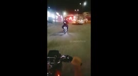 I was riding a bike enjoying the vibe of cool weather
