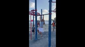 Girl Invents New Gymnastics Trick