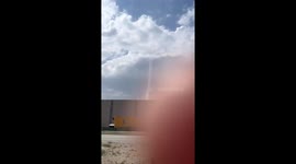 Mini Tornado Briefly Touches Down